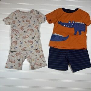 Two Pairs Of 3T Pajamas Short Sleeve And Shorts Wonder Nation And Dip Animals